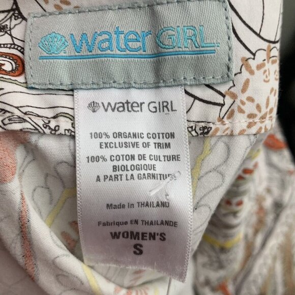 Water Girl Size Small Wrap Skirt Multicolor Paisley Print A Line Knee Length - Picture 3 of 4